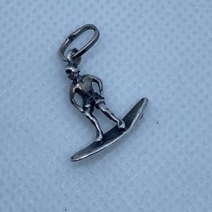 💛 Vintage 925 3D Surfer Charm